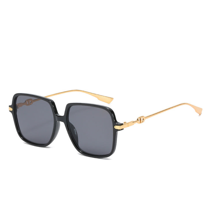 Oversized Chic Quadratrahmen Sonnenbrille Karnz