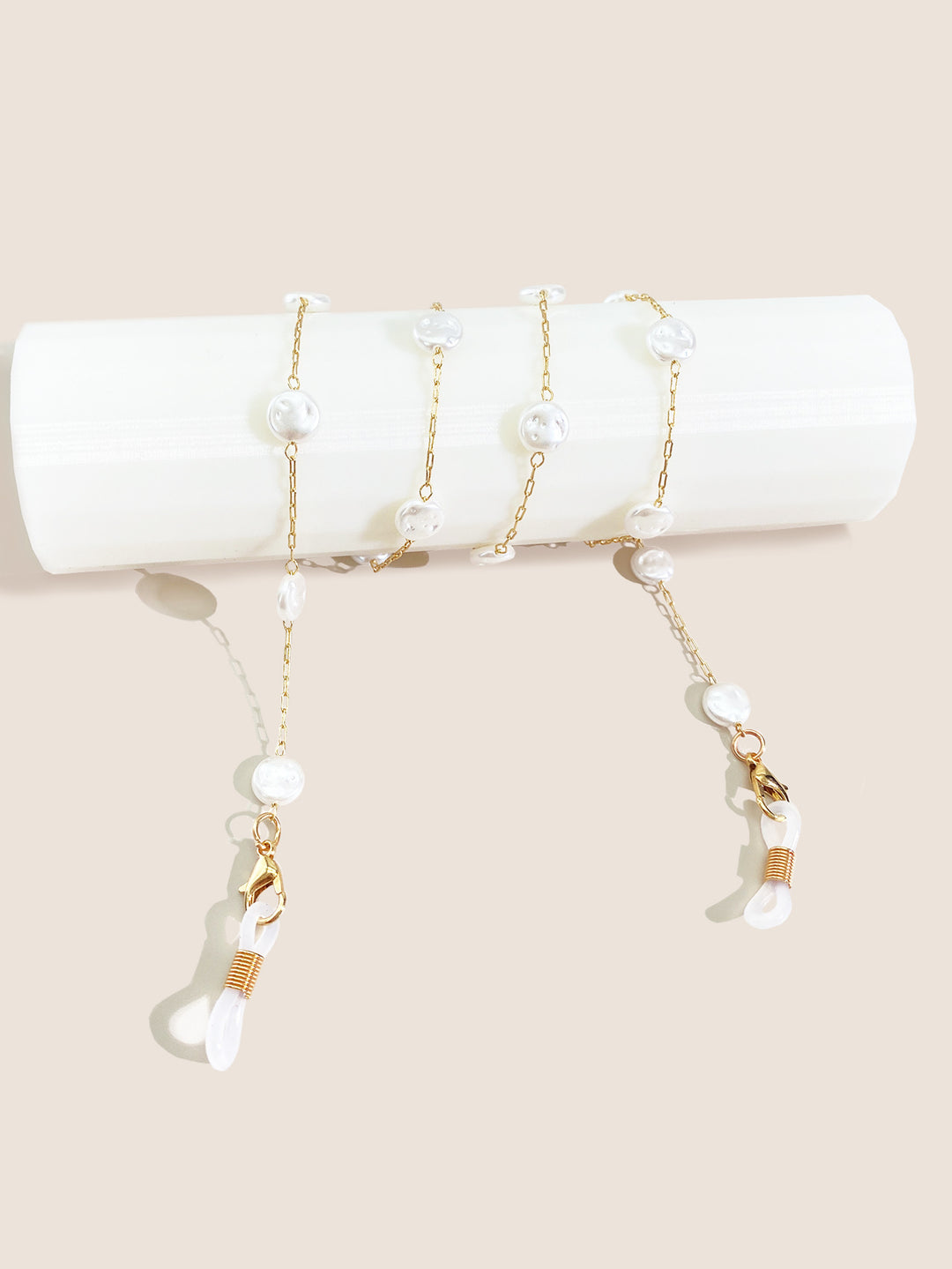 Elegante mit Perlen akzentuierte Brillenketten Karnz