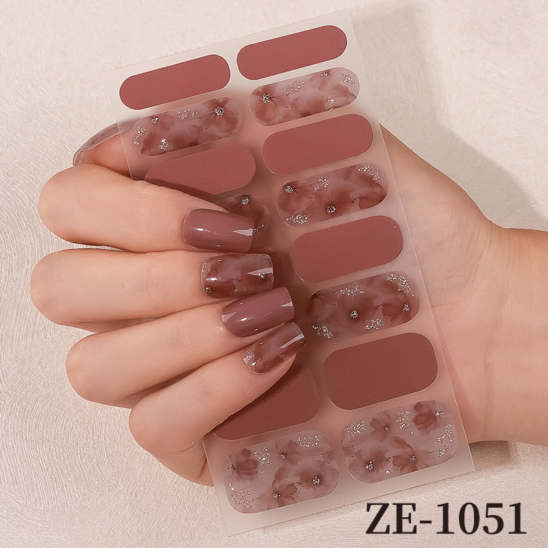 Blumen Design Nagelkunst Wraps
