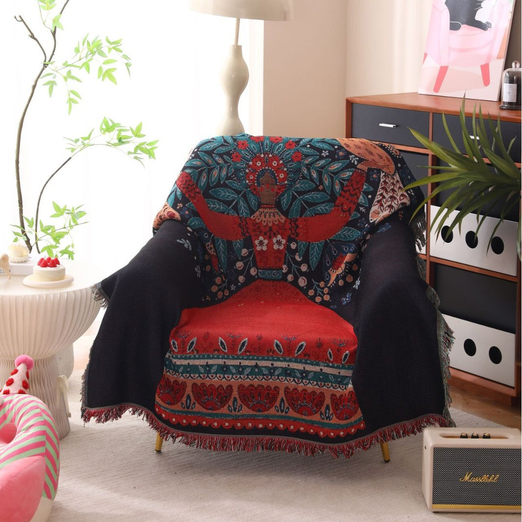 Dekorative Bohemian Wurfdecke