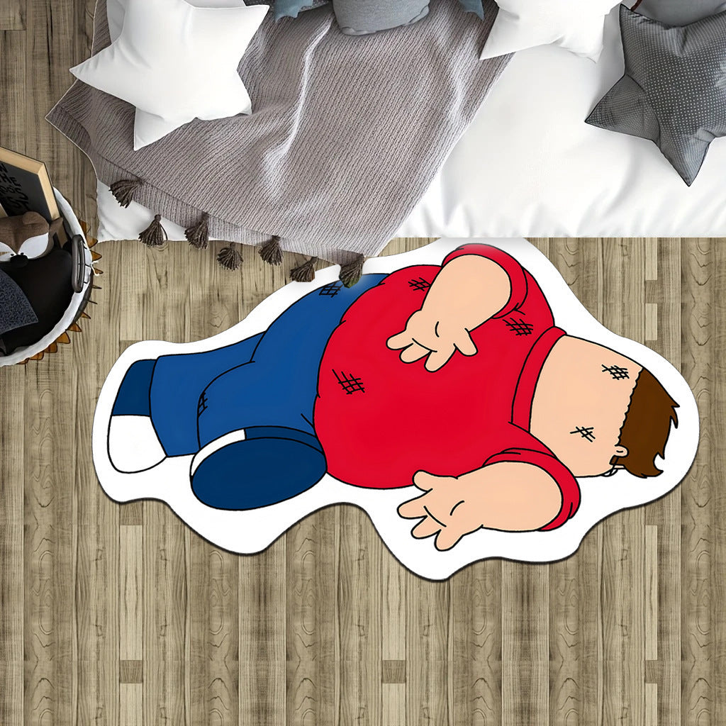 Zurück in der Form einer Cartoonfigur