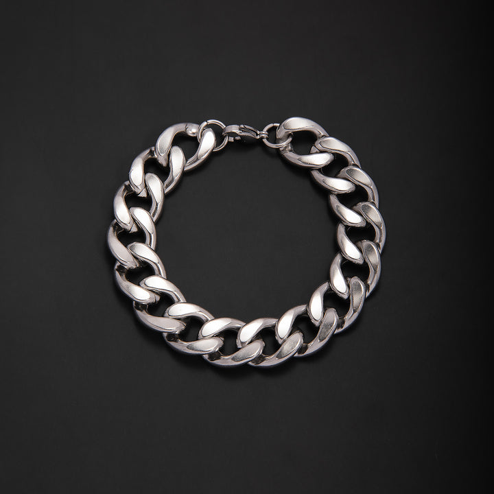 Fetter kubanische Gliederkette Armband Karnz