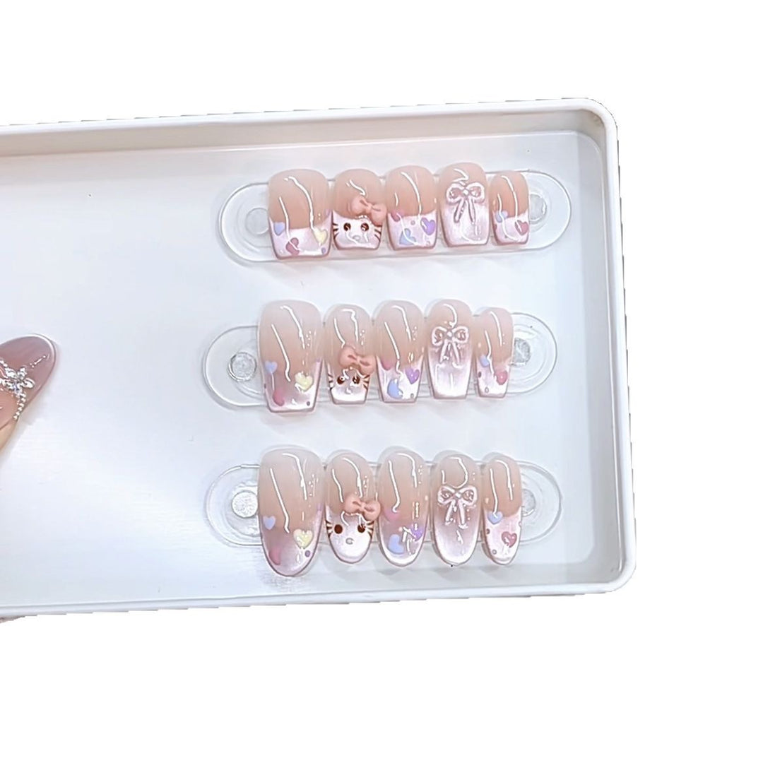 Themen Dekorative Press-On Nagelset Karnz