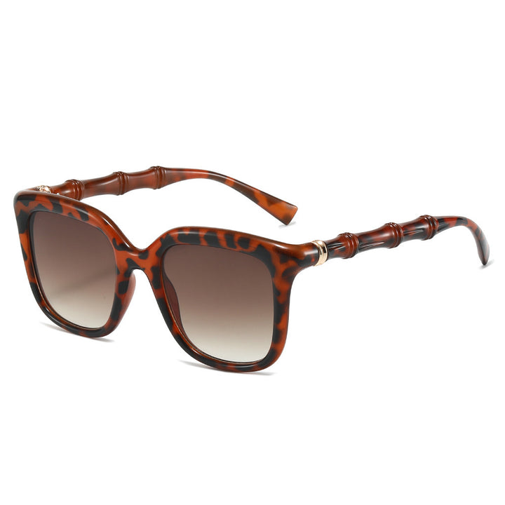 Bamboo-Style Übergroße Sonnenbrille Karnz