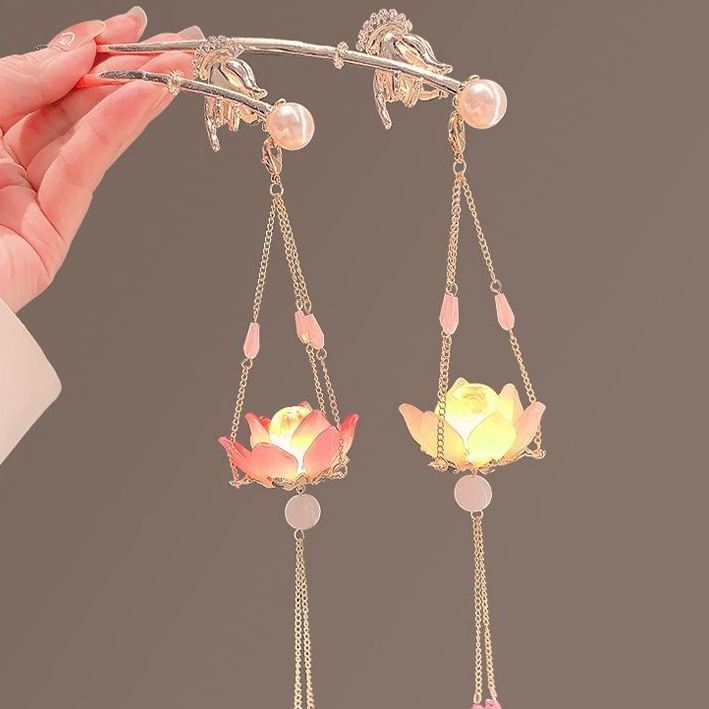 Dekorativer floraler Haarschmuck-Stick Karnz