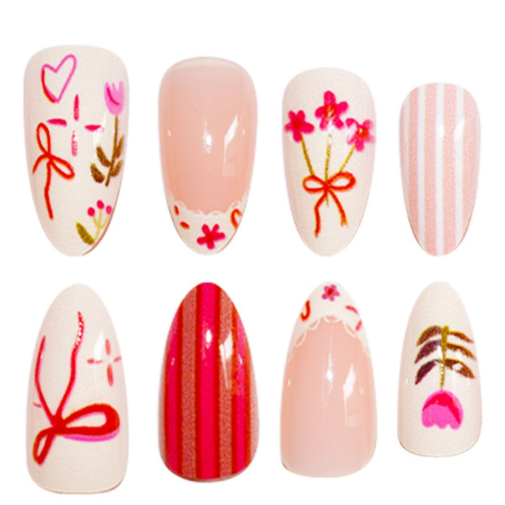 Künstlerisches Floral-Nagelkunst-Set Karnz