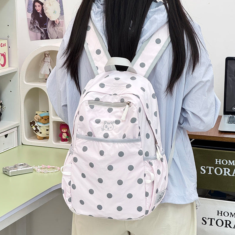 Stylische gepunktete Freizeit-Rucksack Karnz 1791205343