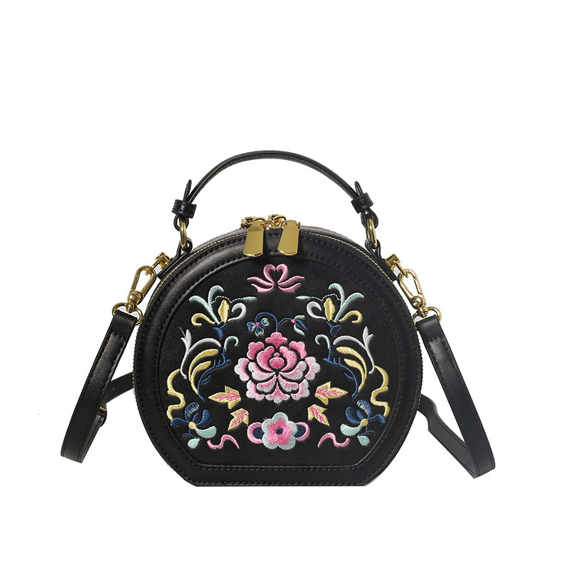 Vintage Florale Bestickte Handtasche Karnz