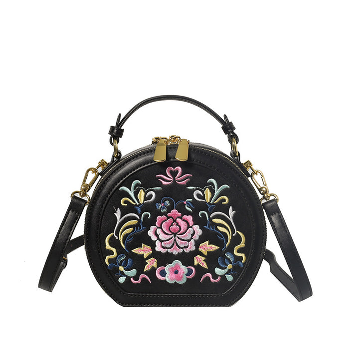 Vintage Florale Bestickte Handtasche Karnz