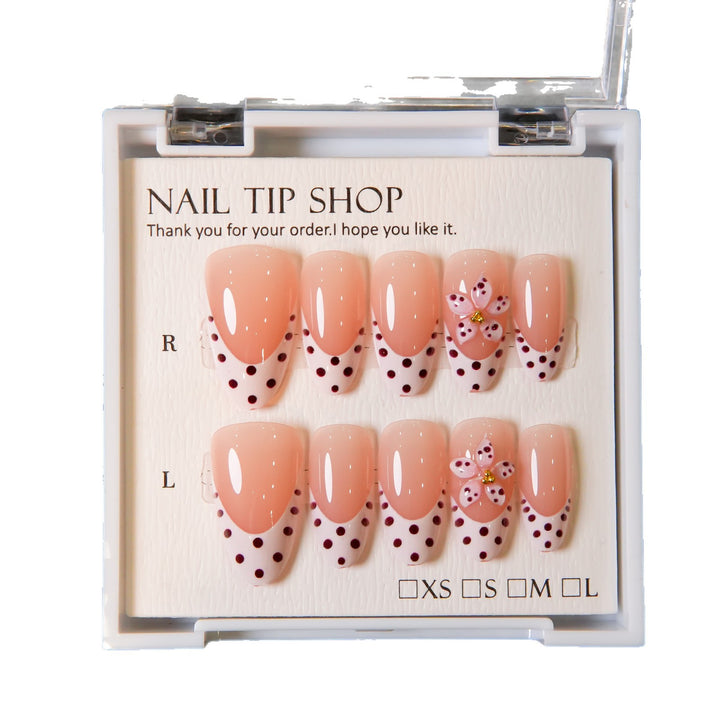 Florale Akzent Press-On Nagelspitzen