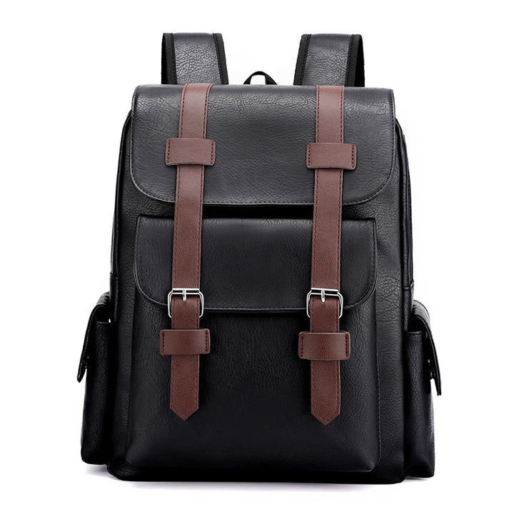 Vintage Stil Leder Rucksack Karnz