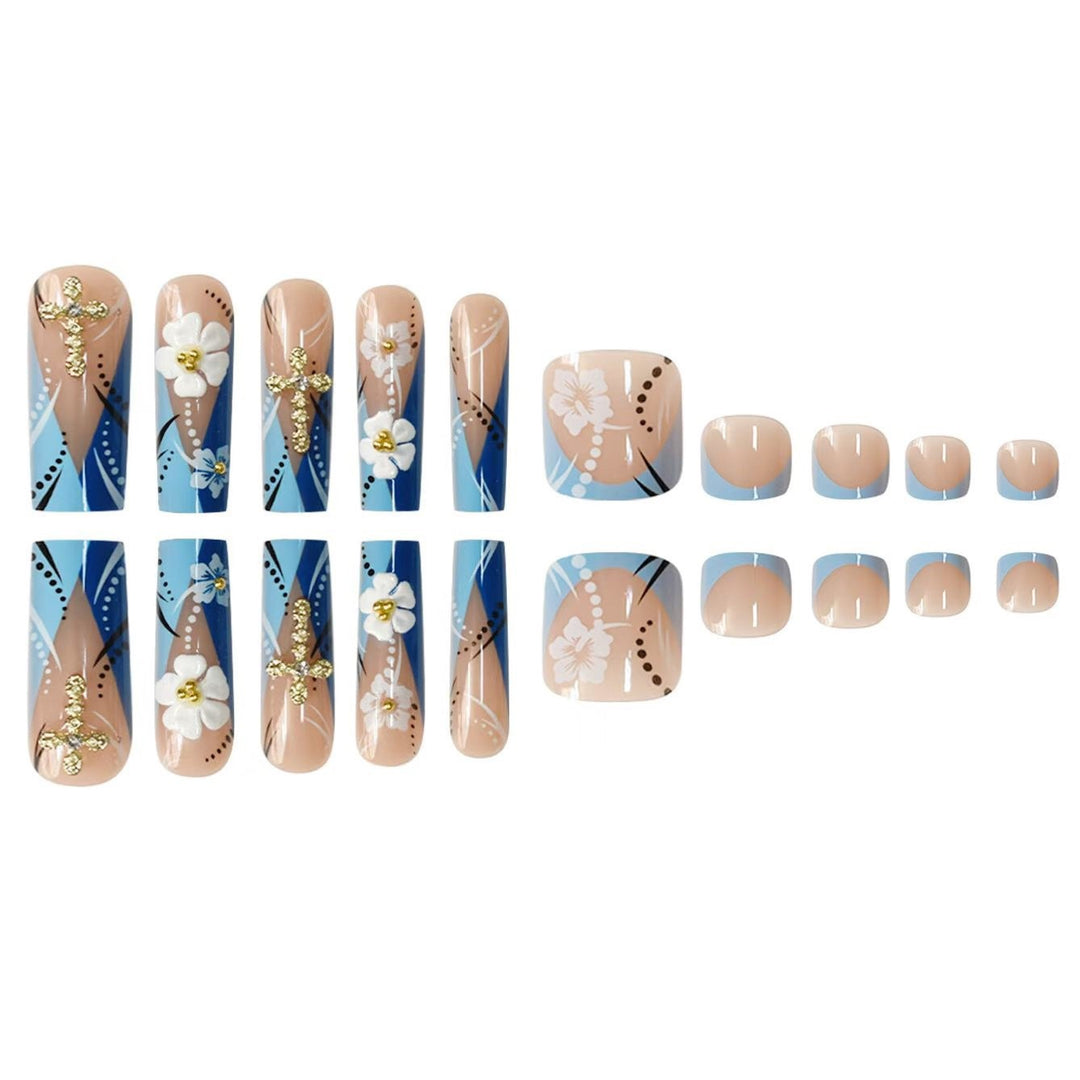 Blumen Design Acryl Nagelverlängerungen Karnz