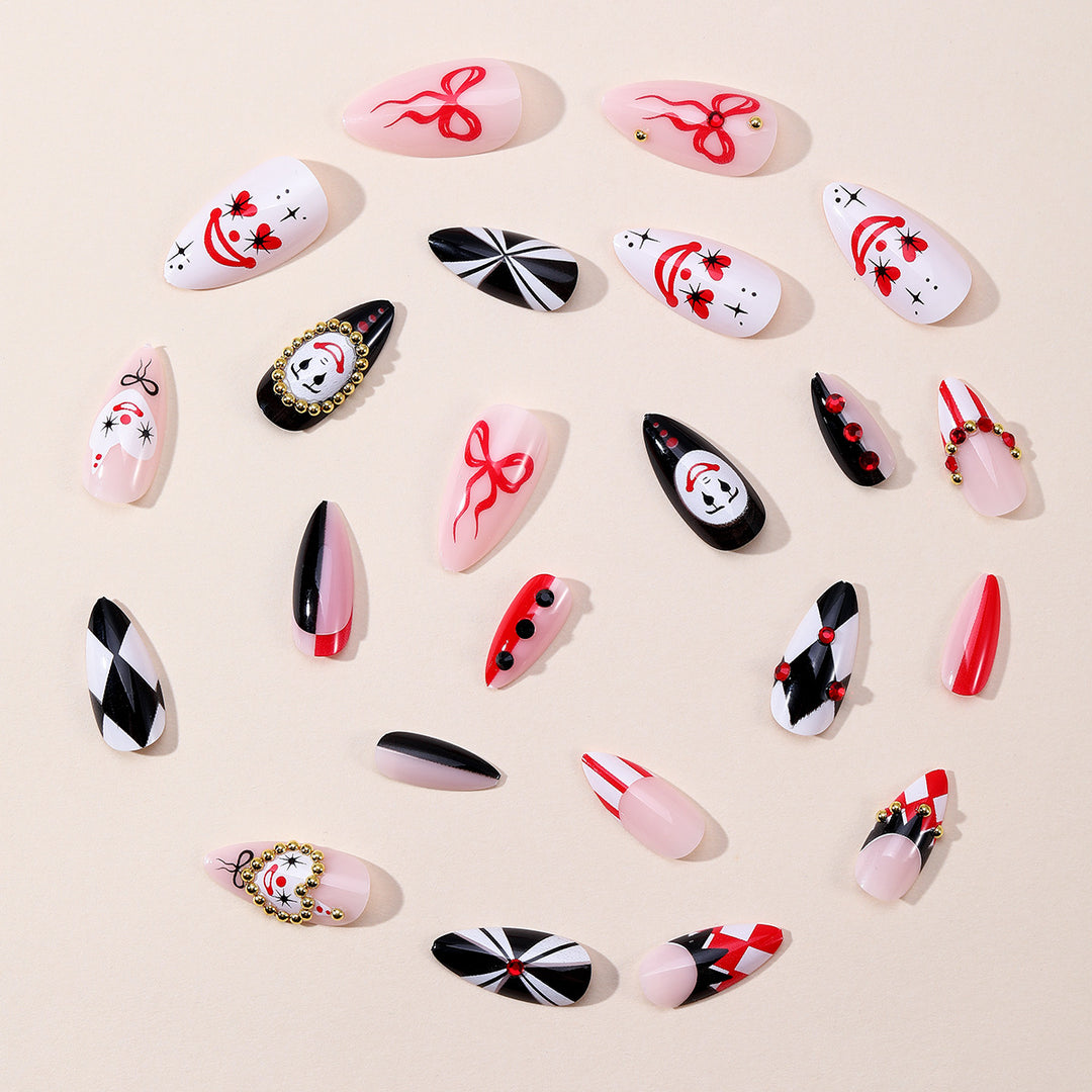 Künstlerische 3D-Clown-Themen-Nagelkunstverlängerungen Karnz