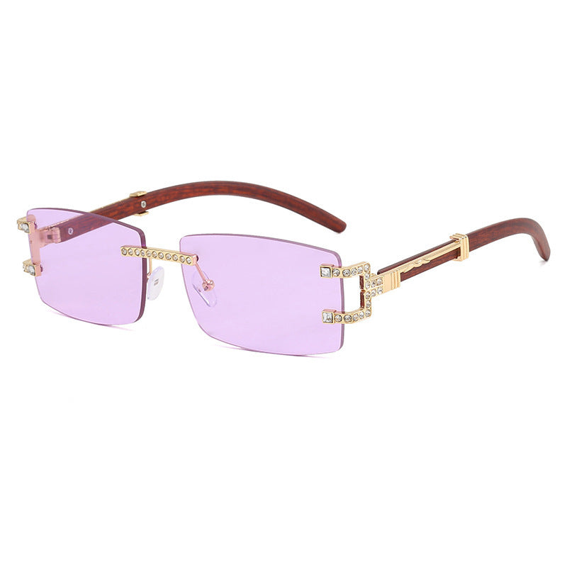 Damen exklusive Sonnenbrille im eleganten Design mit Strass-Akzenten Karnz