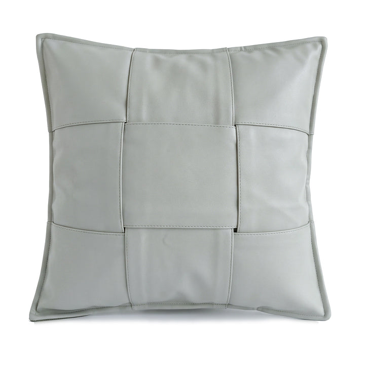 Dekoratives Kissen aus Kunstleder mit modernes Design