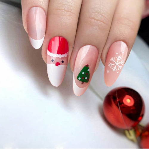 Festliche saisonale Aufkleber-Nagelkunst Karnz