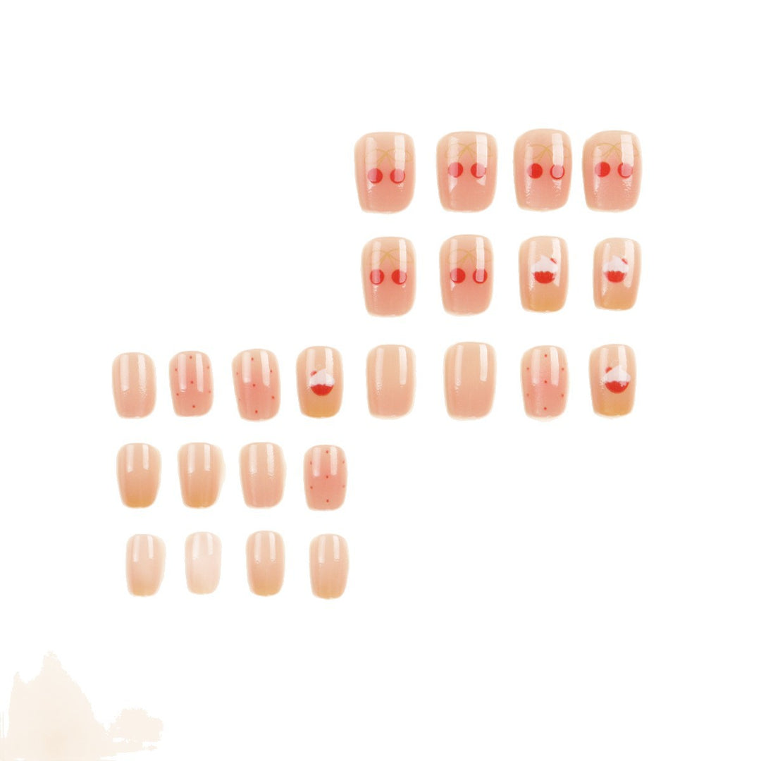 Künstlerische, von Früchten inspirierte Press-On-Nagelspitzen Karnz