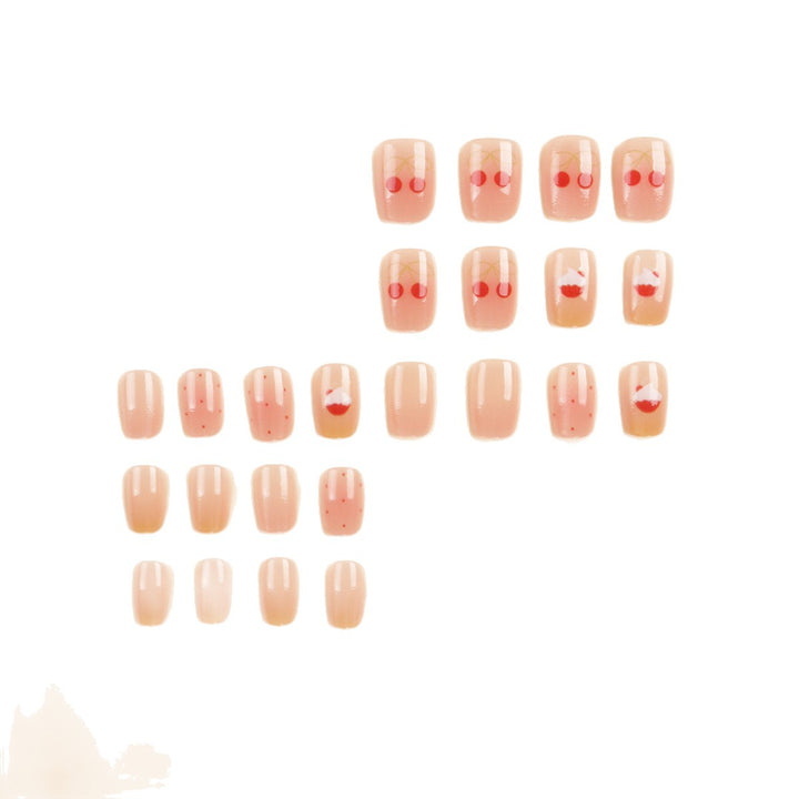 Künstlerische, von Früchten inspirierte Press-On-Nagelspitzen Karnz