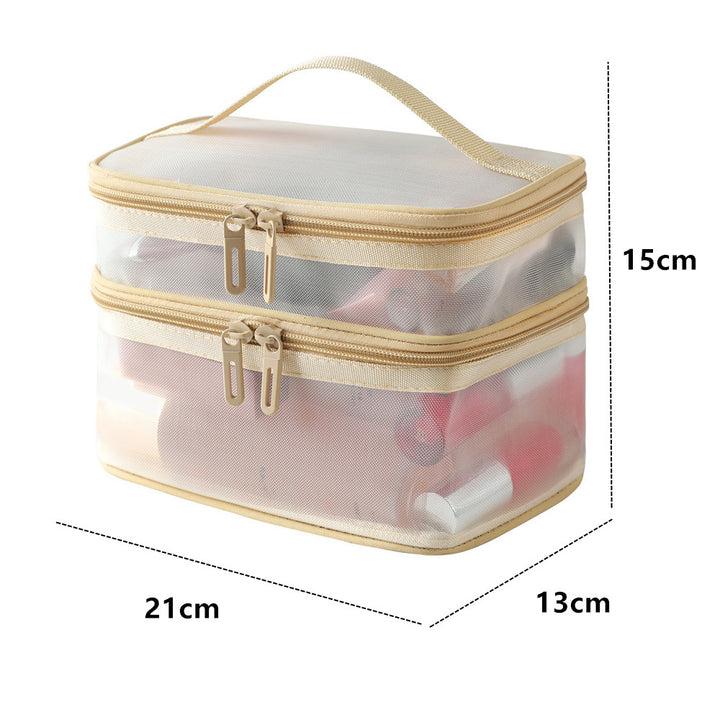 Stilvoller doppelter Kosmetik-Organizer Karnz