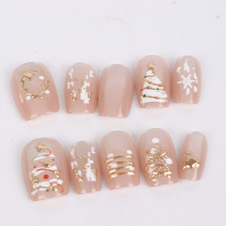 Dekorative Feiertags-Presse-Nagelkunst