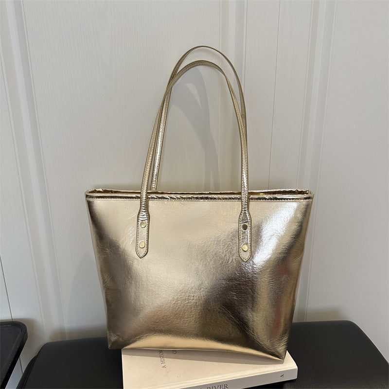 Elegante Lackleder Tote