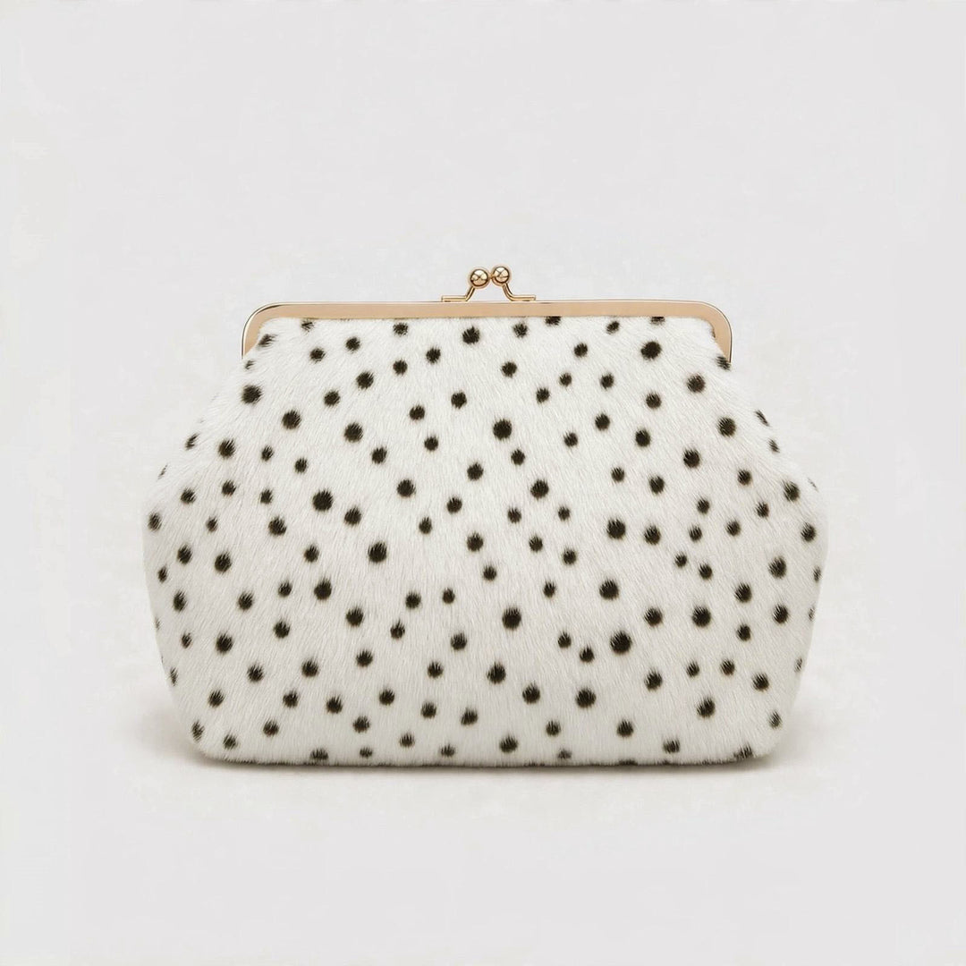 Polka Dot Fell Handtasche