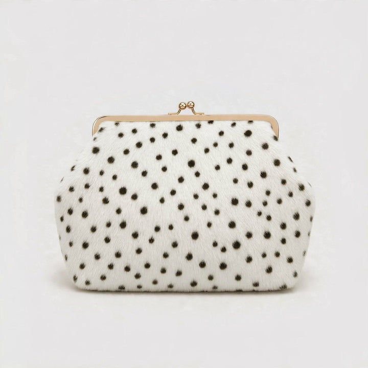 Polka Dot Fell Handtasche