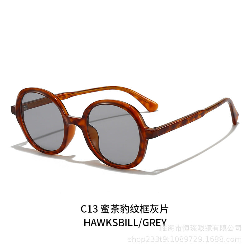 Damen modische Sonnenbrille mit stylischer runder Form Karnz