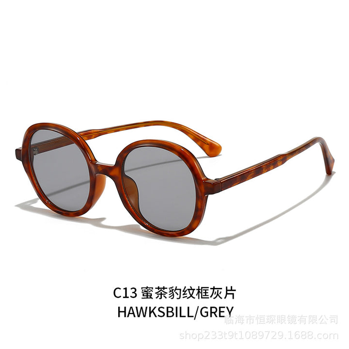 Damen modische Sonnenbrille mit stylischer runder Form Karnz