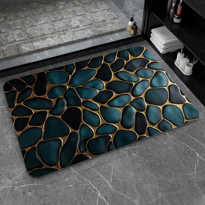 Stylische Wasserabweisende Badematte Karnz