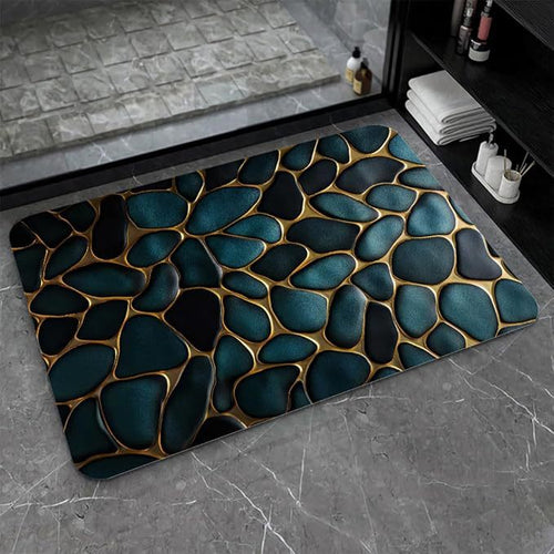 Stylische Wasserabweisende Badematte Karnz