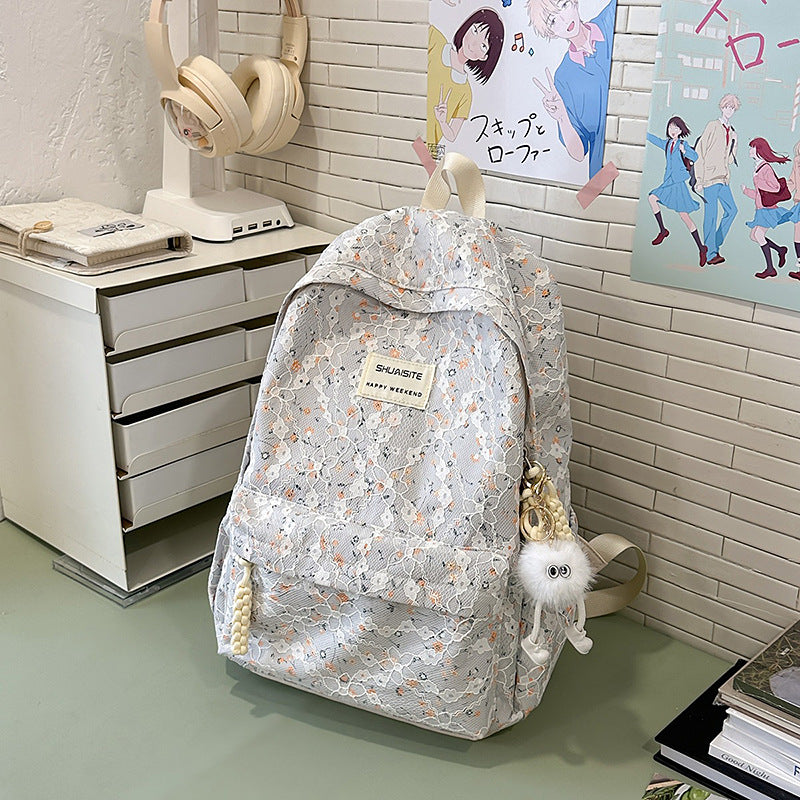 Blumenverzierte Rucksack Karnz