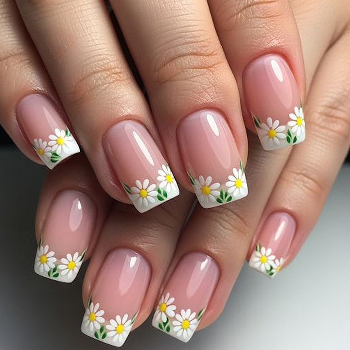Blumen Französisch Spitzen Nagel Kunst Set Karnz