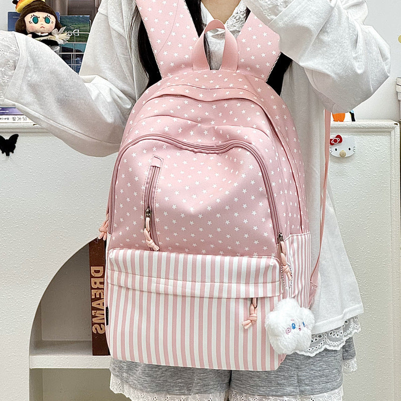 Stylischer Sternenbedruckter Rucksack mit großem Fassungsvermögen Karnz