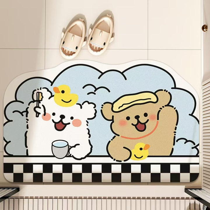 Cartoon Badmatte Karnz