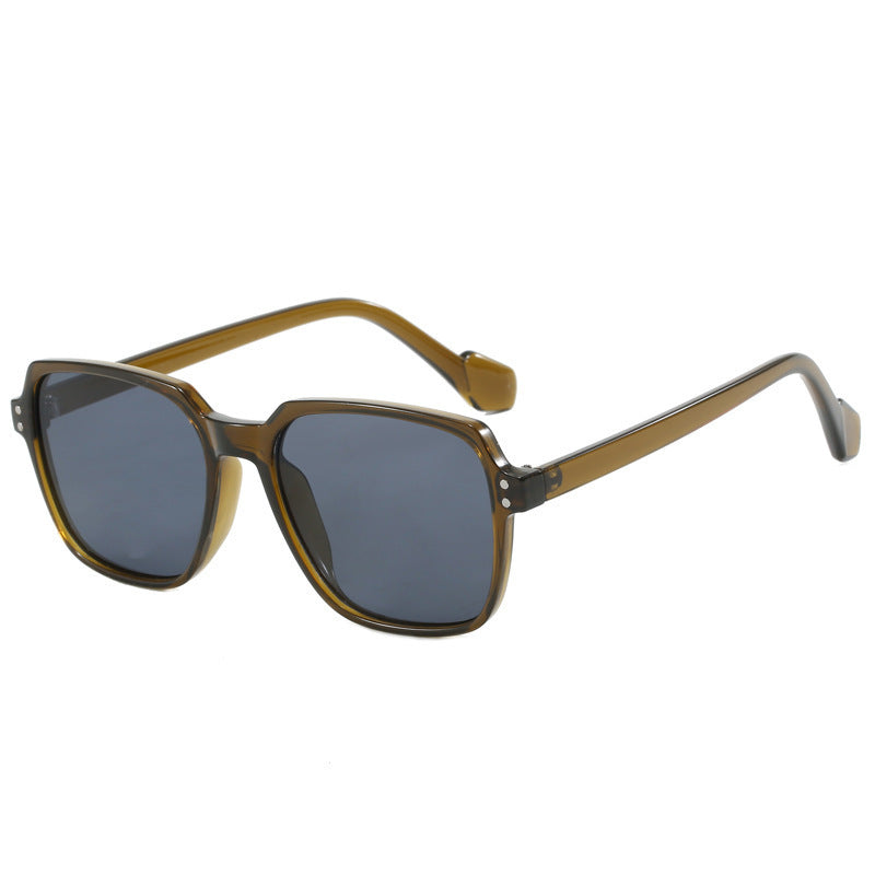 Damen modische Sonnenbrille mit kräftigen, rechteckigen Gläsern Karnz