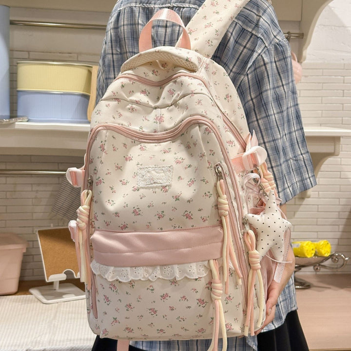 Stylische Blumenmuster-Rucksack Karnz