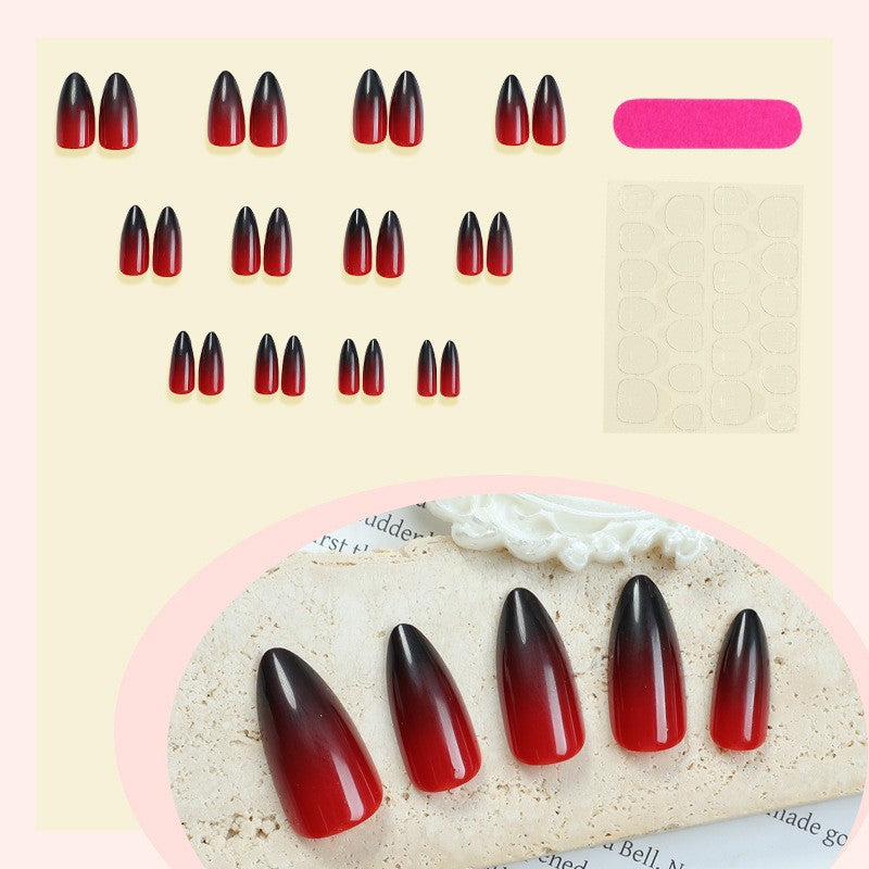 Gradient Style Press-On Nails mit Schließset Karnz