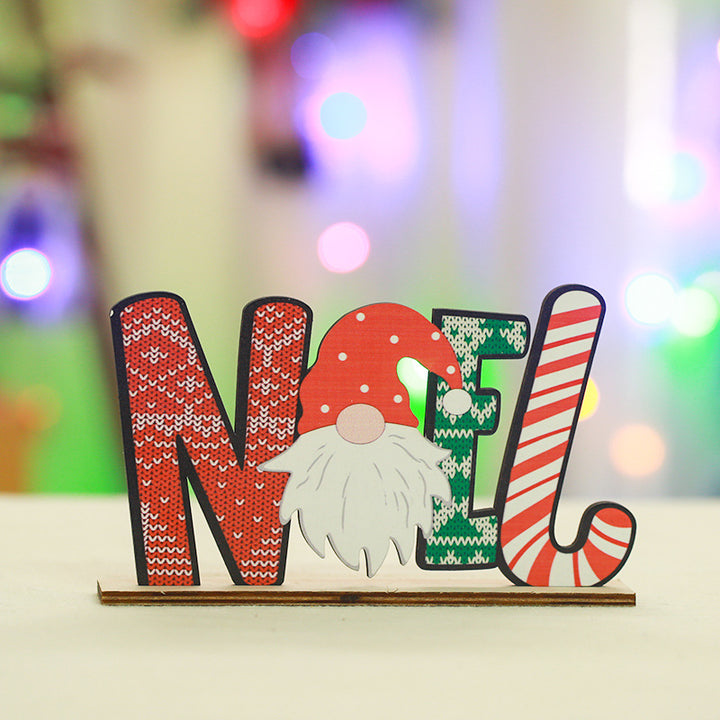 Festliche Holzdekoration mit Weihnachtsmotiv Karnz