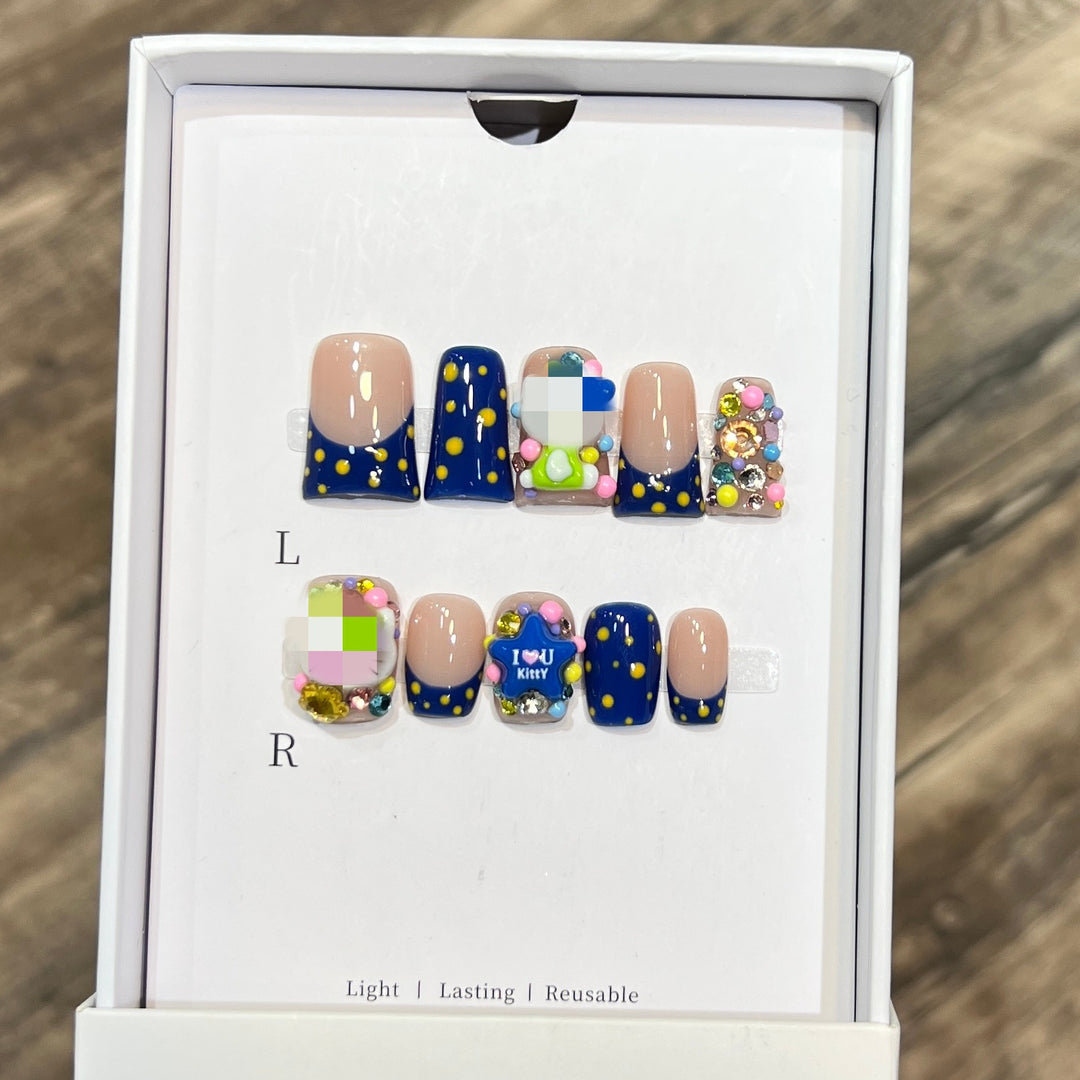 Verspielt Cartoon-Themen Press-On Nagelset Karnz