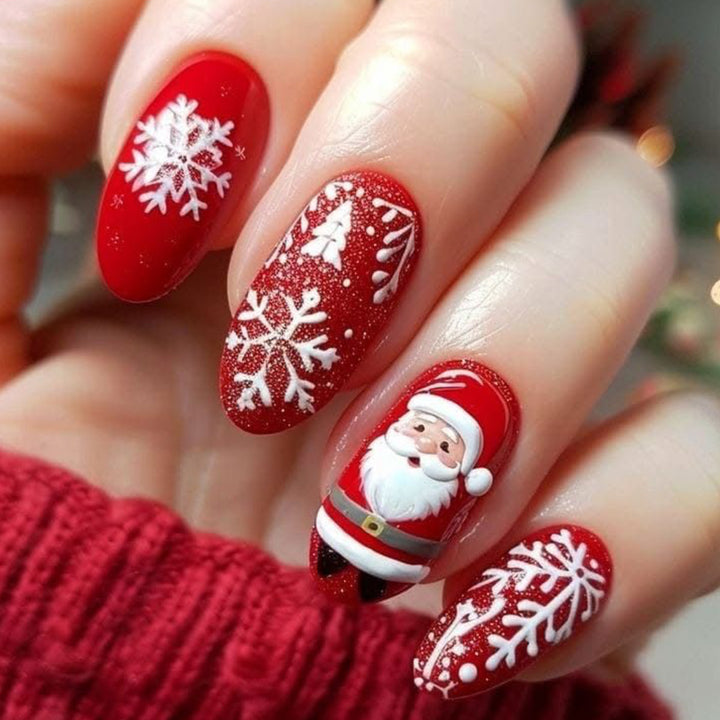 Saisonale Feiertags-Themen Nagelkunst Verlängerungen Karnz