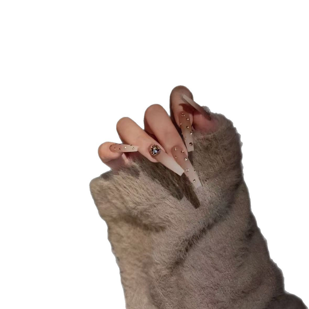 Elegantes mandelförmiges Press-On-Nagelset