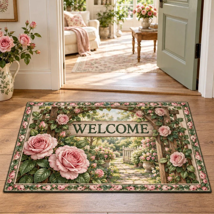 Florale Begrüßungsmatte Karnz