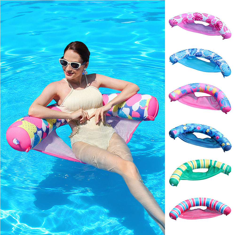 Damen Aufblasbare Schwimm-Lounge mit Netzunterstützung Karnz