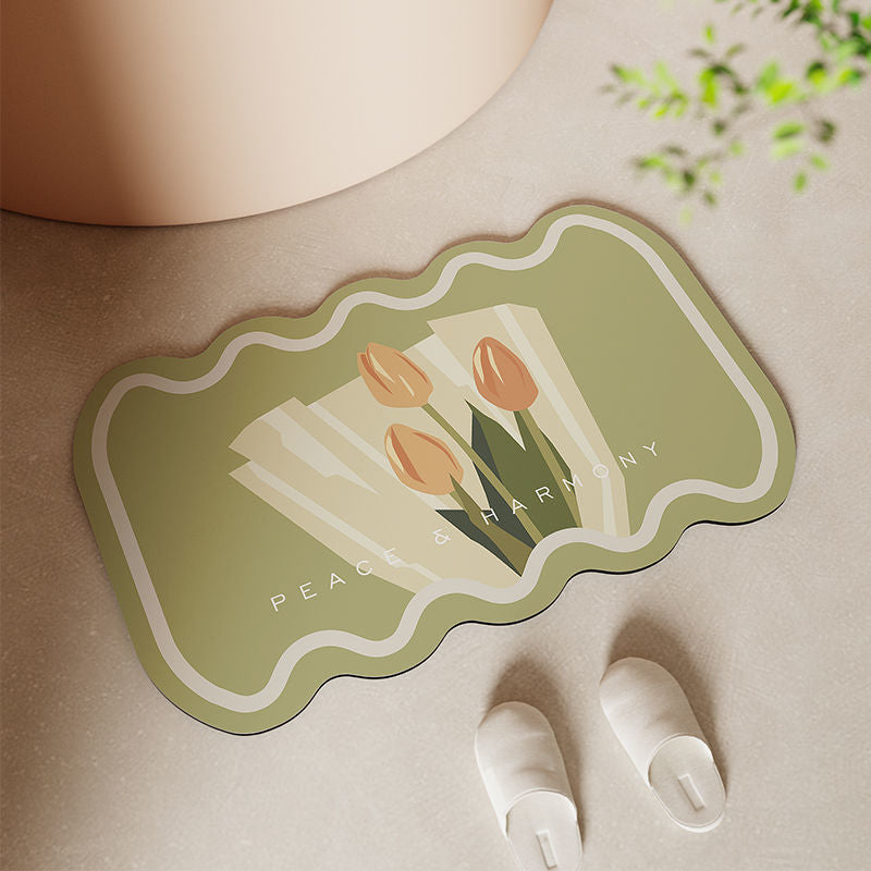 Florale dekorative Teppichmatte für die Wohnkultur