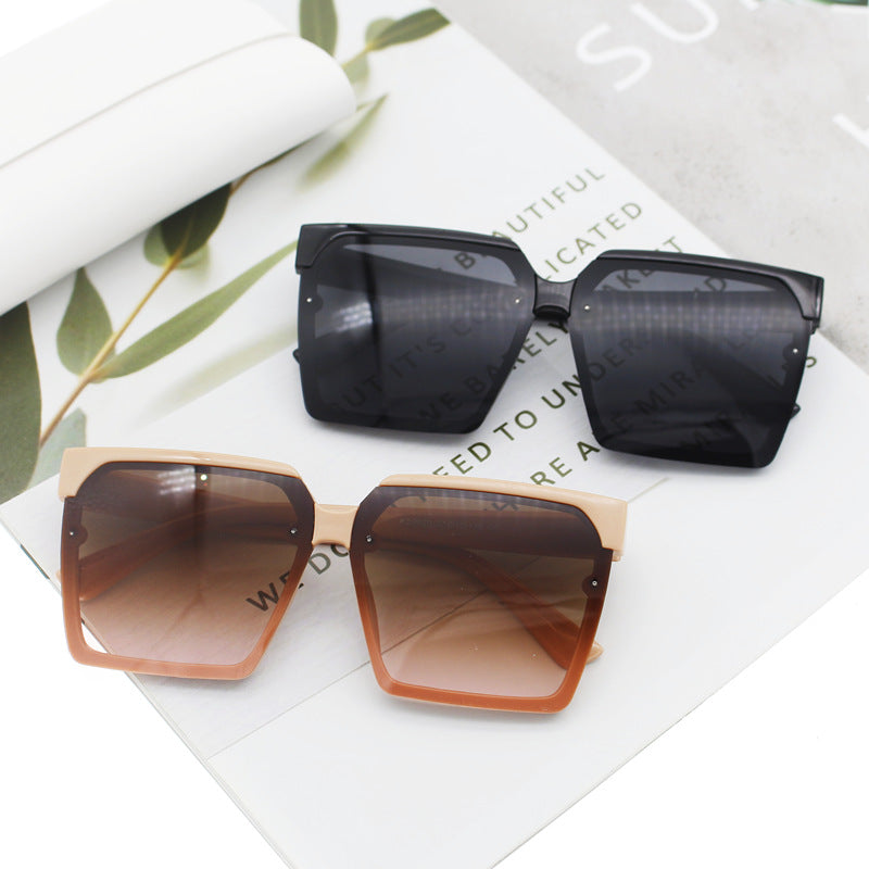 Damen große Geometrische Sonnenbrille Karnz