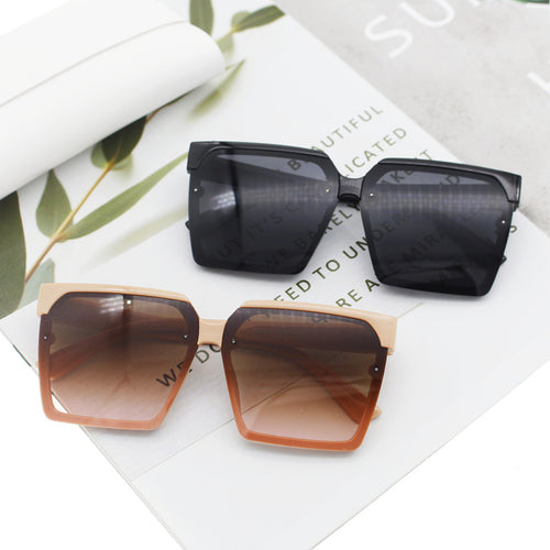 Damen große Geometrische Sonnenbrille Karnz