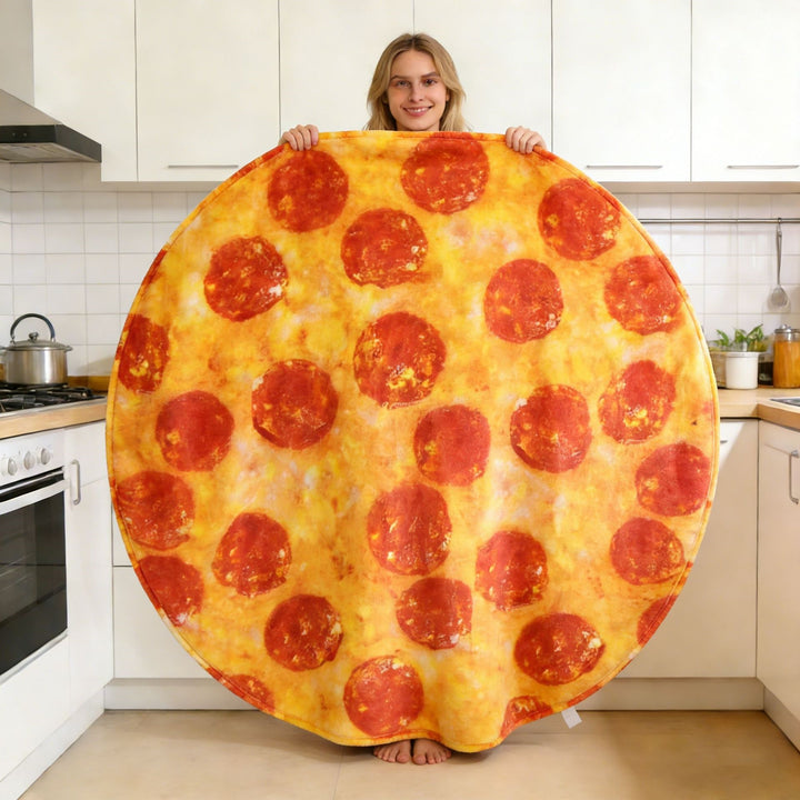 Pizza-Themen Rund Fleece-Decke