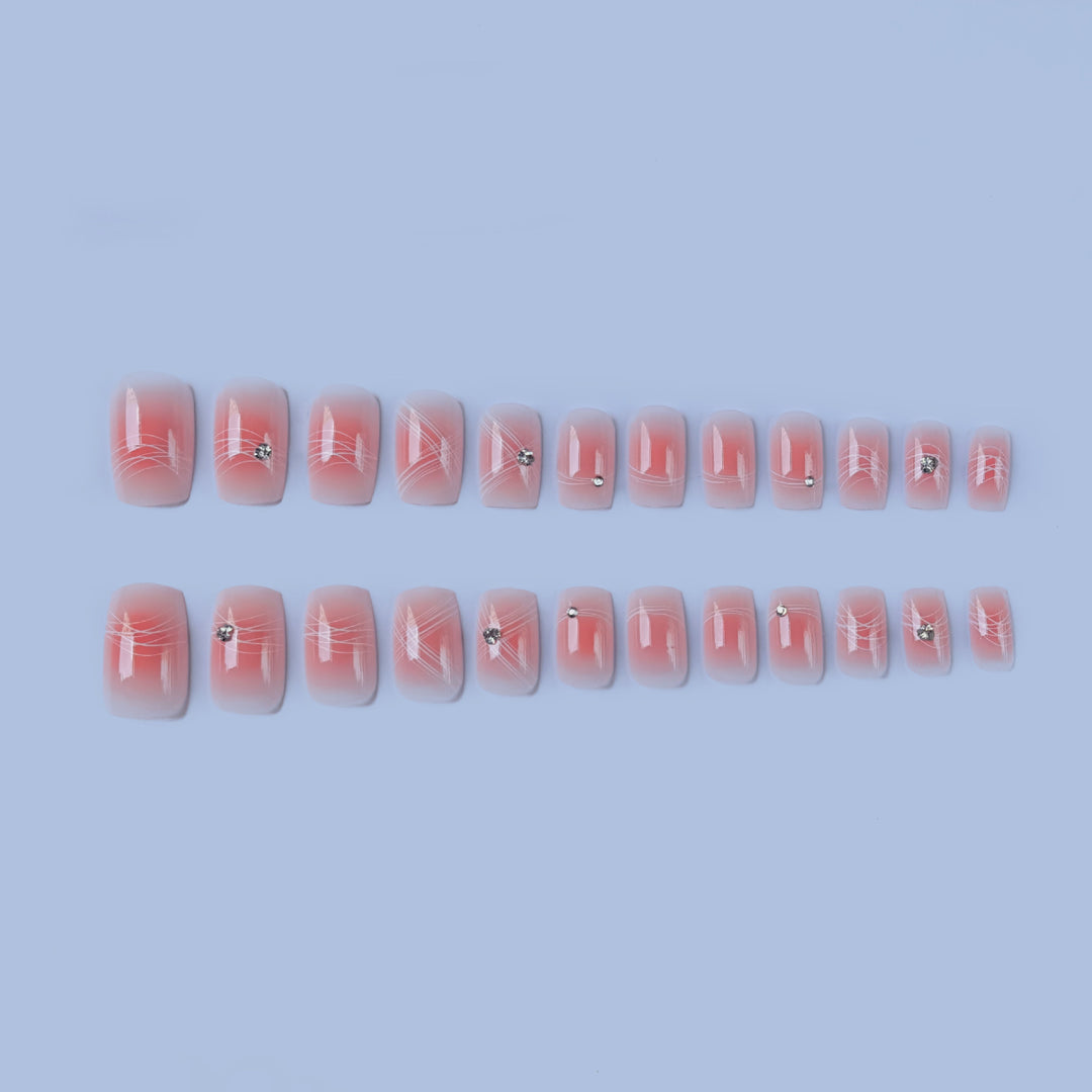 Elegantes Strass-Nagelkunst-Set