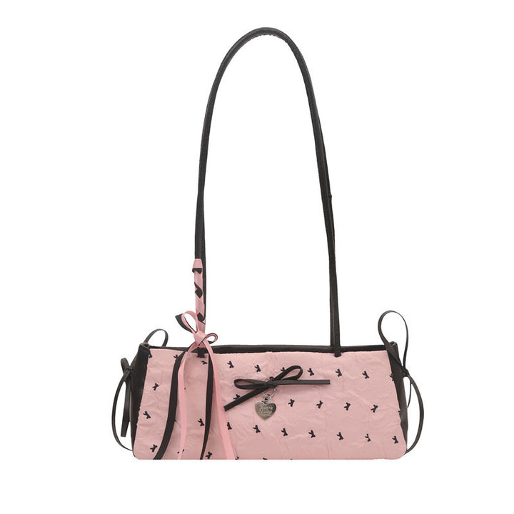 Charmante Schleife Detail Mini Handtasche Karnz